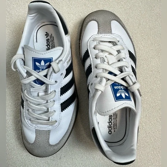 Adidas | Samba | Toddler Kids OG White, Black Gum Sneakers Size 11K - Picture 6 of 7
